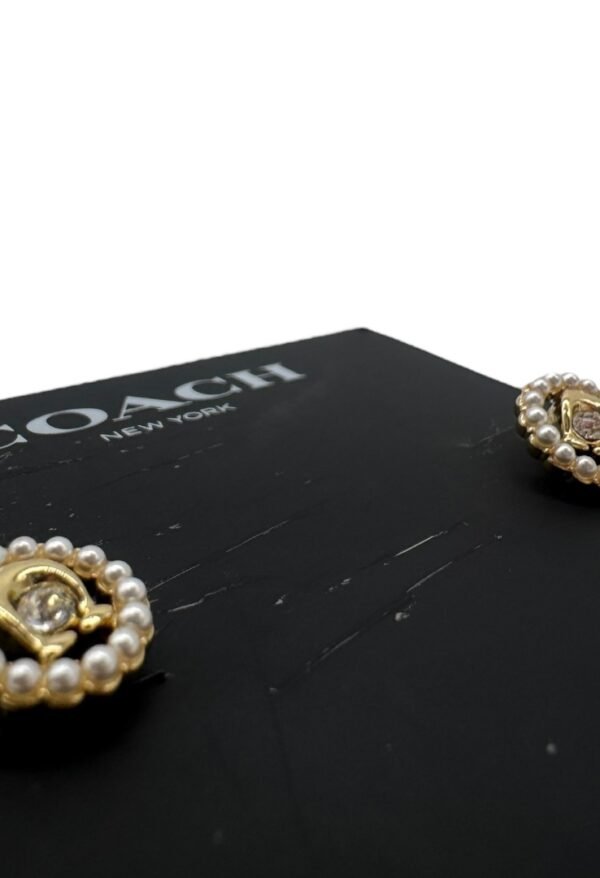 COACH -  PEARL EARRINGS - Image 2
